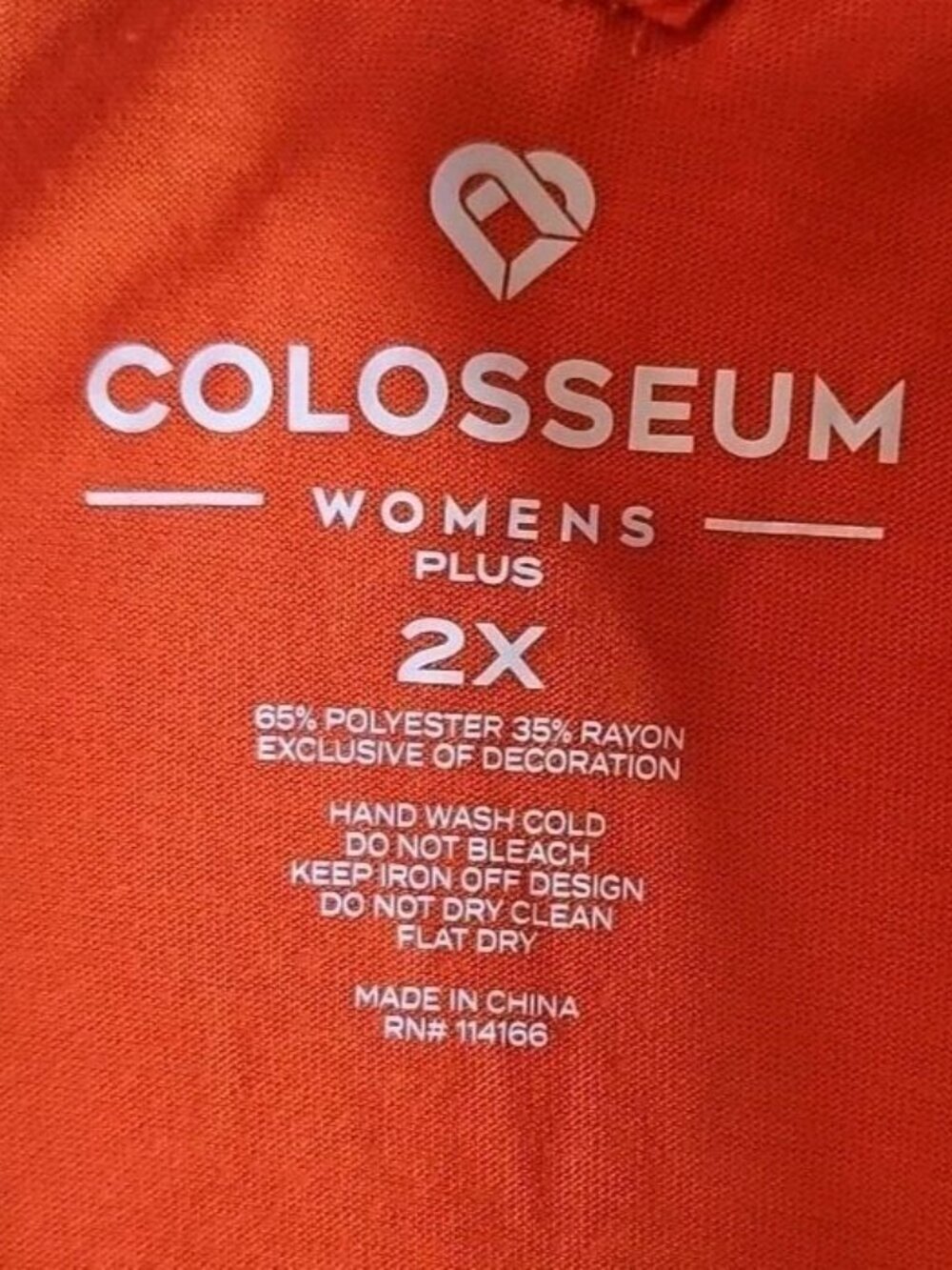 Colosseum Women's Plus Size 2X Clemson Tigers Rhinestone Bling Paw - Picture 3 of 8